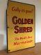 Golden Shred / Silver Shred Marmalade Double Sided Advertising Sign