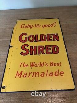 Golden Shred / Silver Shred Marmalade Double Sided Advertising Sign