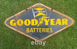 Good Year Porcelain Advertising Sign 18'' Inches Double Side