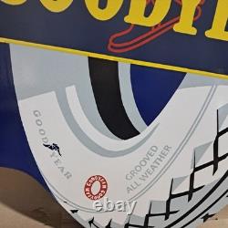 Good Year porcelain Enamel Sign 36 x 23 Inches 2 Sided