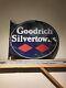 Goodrich Silvertowns Double Sided Porcelain Flange Sign Goodyear, Firestone