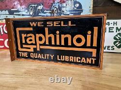 Graphinoil Original Double Sided Flange Sign Great Colors