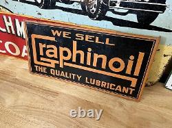 Graphinoil Original Double Sided Flange Sign Great Colors