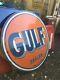 Gulf Dealer 66 Porcelain Double Sided Round Sign