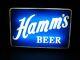 Hamms Beer Double Sided Light Sign 1950's Liquor Store Bar Dealer Sign