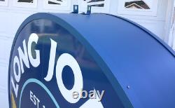 HUGE Double Sided Illuminated Advertising Restaurant Sign LONG JOHN SILVERS 6.7