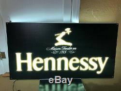 Hennessy Double Sided Led Bar Sign Man Cave Garage Cognac Liquor