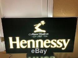 Hennessy Double Sided Led Bar Sign Man Cave Garage Cognac Liquor