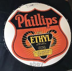 Holiday Special 30 Inch Double Sided Vintage Style Phillips 66 Porcelain Sign