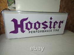 Hoosier Performance Tires Double Sided Light Up 14 x 34 Inch Dealer Sign