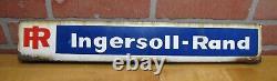 IR INGERSOLL-RAND Old Double Sided Porcelain Sign Display Ad Equipment Machinery