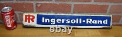 IR INGERSOLL-RAND Old Double Sided Porcelain Sign Display Ad Equipment Machinery