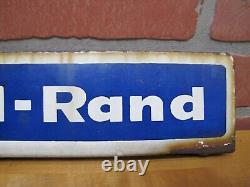 IR INGERSOLL-RAND Old Double Sided Porcelain Sign Display Ad Equipment Machinery
