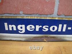 IR INGERSOLL-RAND Old Double Sided Porcelain Sign Display Ad Equipment Machinery