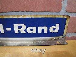 IR INGERSOLL-RAND Old Double Sided Porcelain Sign Display Ad Equipment Machinery