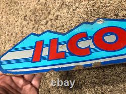 Ilco Key Sign Double Sided Metal Large Figural Hardware Store Advertising 32