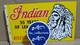 Indian Motorcycle Porcelain Enamel Sign 18 X 10 Inches 2 Sided