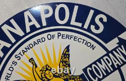Indiana Polis Beer Porcelain Enamel Sign 30'' Inches Double Sided