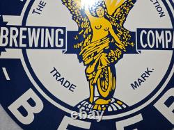 Indiana Polis Beer Porcelain Enamel Sign 30'' Inches Double Sided