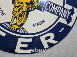 Indiana Polis Beer Porcelain Enamel Sign 30'' Inches Double Sided