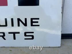 International Harvester IH Genuine Parts Double Sided Porcelain Sign