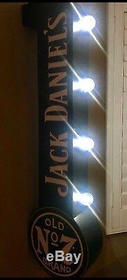 Jack Daniels Double Sided Hanging Light Sign Man Cave Garage X 2 Lights