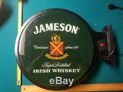 Jameson Irish Whiskey Double Sided Lighted Wall Hanger Sign Bar Man Cave Pub