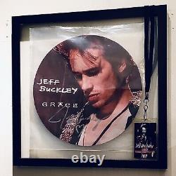 Jeff buckley RARE SIGNED Record Store Round double Sided Promo poster