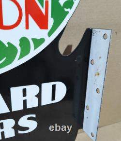 Johnson Outboard Motors Porcelain Enamel Sign 27.5 x 20 Inches 2 Sides