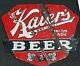 Kaiers Beer Ds Double Sided Porcelain Advertising Sign Mahanoy City Pa Horse