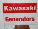 Kawasaki Generators Double Sided Metal Sign