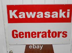 Kawasaki Generators Double Sided Metal Sign