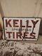 Kelly Springfield Tires Porcelain Sign Double Sided