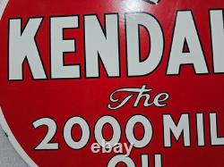 Kendall Porcelain Enamel Sign 24'' Inches Double Sided