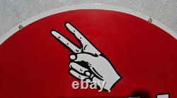Kendall Porcelain Enamel Sign 24'' Inches Double Sided