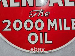 Kendall Porcelain Enamel Sign 24'' Inches Double Sided