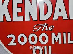 Kendall Porcelain Enamel Sign 24'' Inches Double Sided