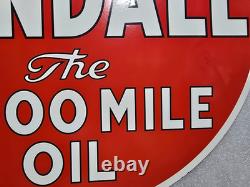 Kendall Porcelain Enamel Sign 24'' Inches Double Sided