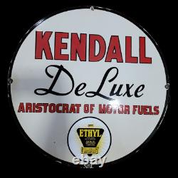 Kendall Porcelain Enamel Sign 30x30 Inches Double Sided