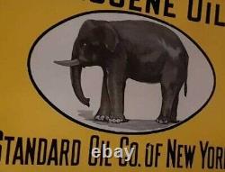 Kerosene OIL Standard Oil Co. Of NEW YORK Double Sided Enamel Sign Board Vintage