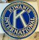 Kiwanis International Double Sided Metal Sign 30 Heavy Nice Colors And Graphic