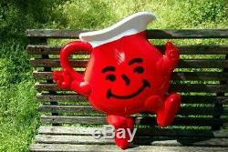 Kool-Aid Man Double Sided 3D VINTAGE Advertising Sign Old County Store 22x 22