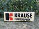 Krause Tractor Farm Dealer Sign Equipment Double Sided Lighted John Deere Ih Ac