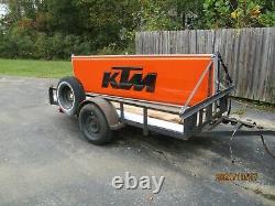 Ktm Dealer Sign Large 3' X 12' Great Condition Double Sided Exterior