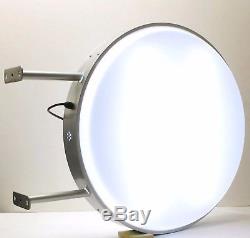 LED 60CM Double Sided Outdoor Round Projecting Light Box Sign D60 Plain