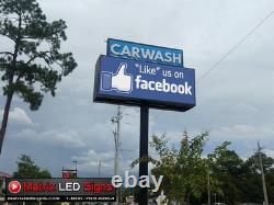 LED Sign Outdoor 2 Sided LED Programmable Message Center 2 Sided Sign P6