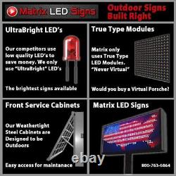 LED Sign Outdoor 2 Sided LED Programmable Message Center 2 Sided Sign P6