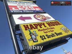 LED Sign Outdoor 2 Sided LED Programmable Message Center 2 Sided Sign P6