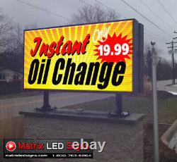 LED Sign Outdoor 2 Sided LED Programmable Message Center 2 Sided Sign P6