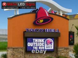 LED Sign Outdoor 2 Sided LED Programmable Message Center 2 Sided Sign P6